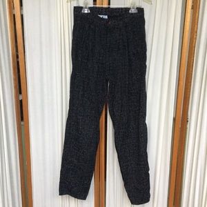 Vintage 80s Code Zero loose-fit black pants